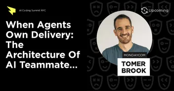 Title card for the GitNation talk When Agents Own Delivery: The Architecture of AI Teammates in Production by Tomer Brook.